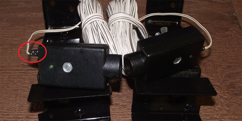 Garage door opener safety sensor repair