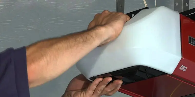 change battery in LiftMaster