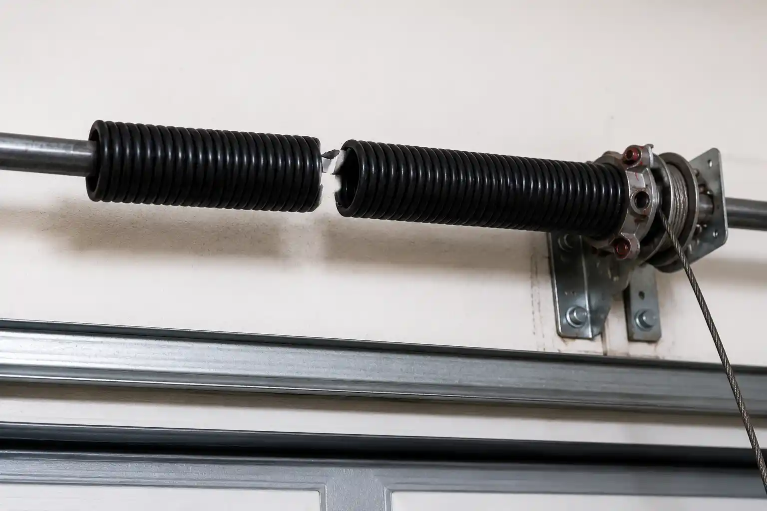 Broken garage door springs