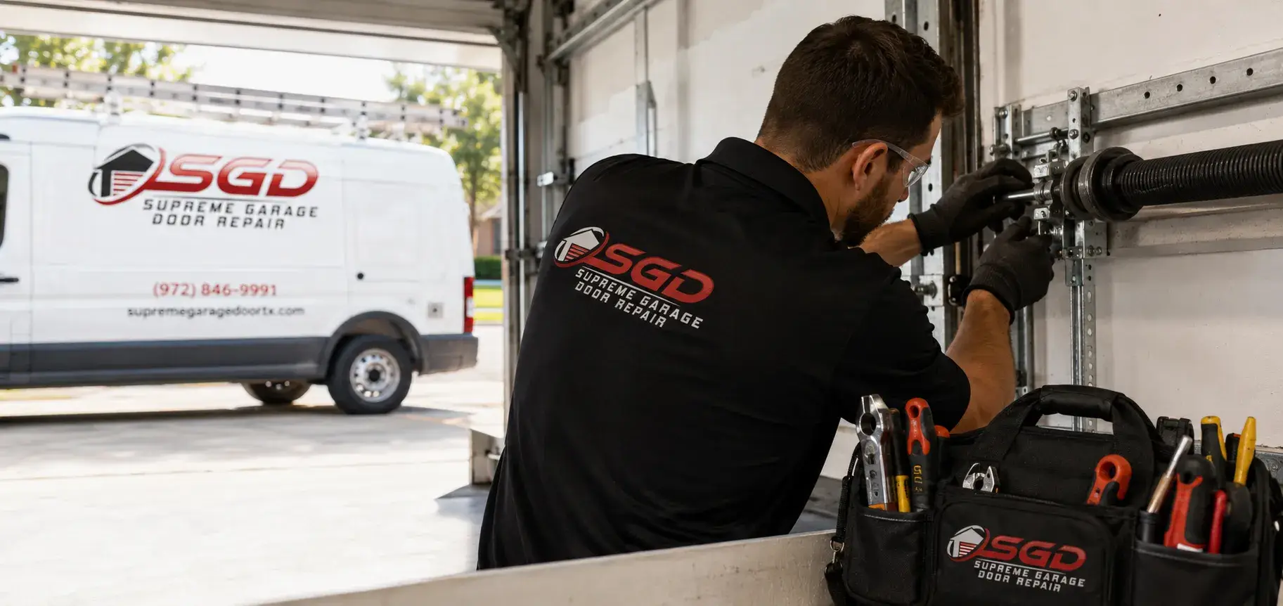 Garage door experts providing residential and commercial garage door solutions in Flower Mound TX