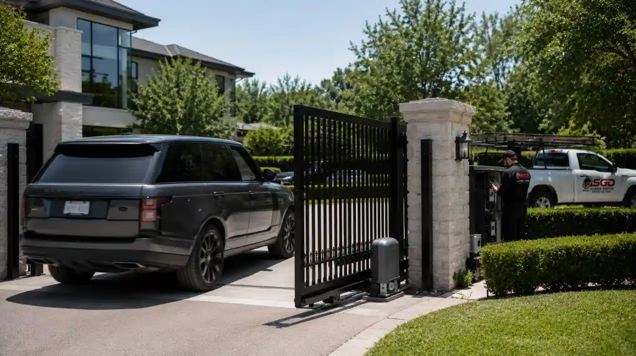 Residential driveway gate repair service in Dallas