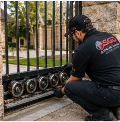 Sliding gate roller repair Dallas TX