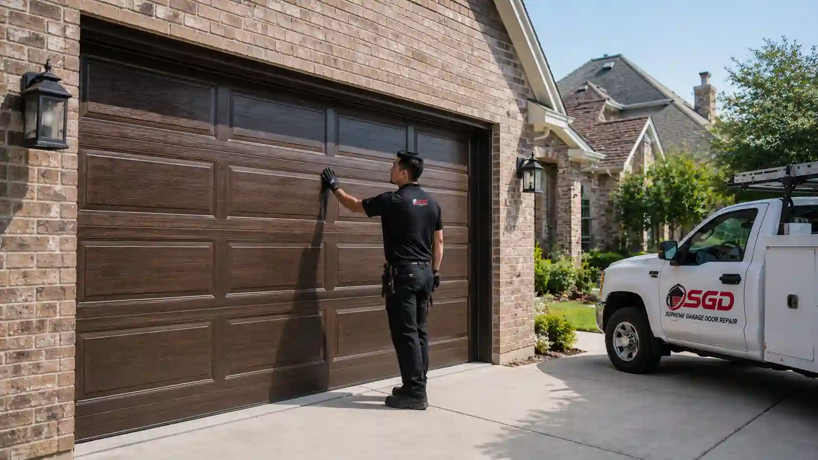 Garage door replacement and panel upgrade in Irving TX