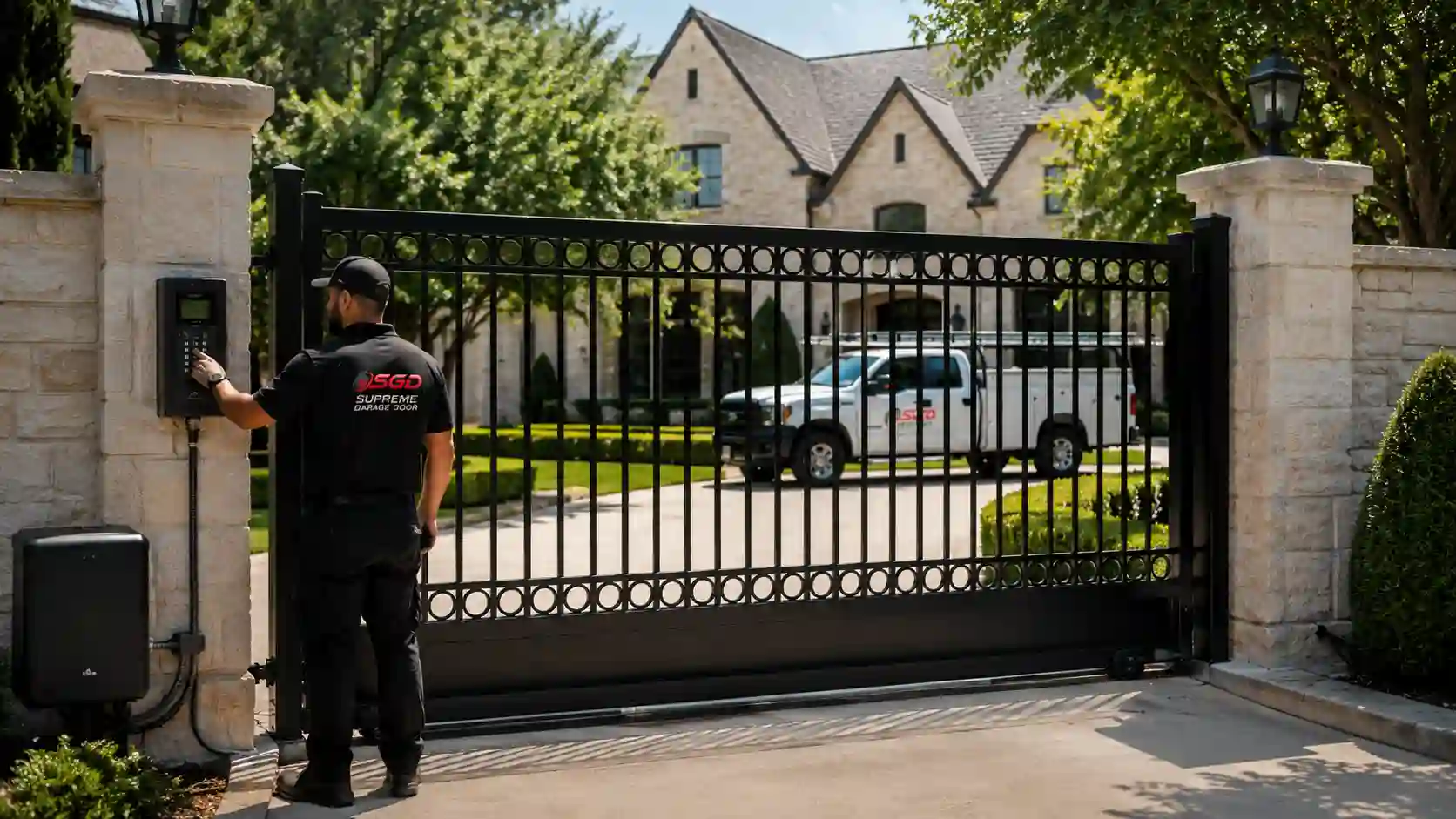 Professional gate repair process Dallas TX